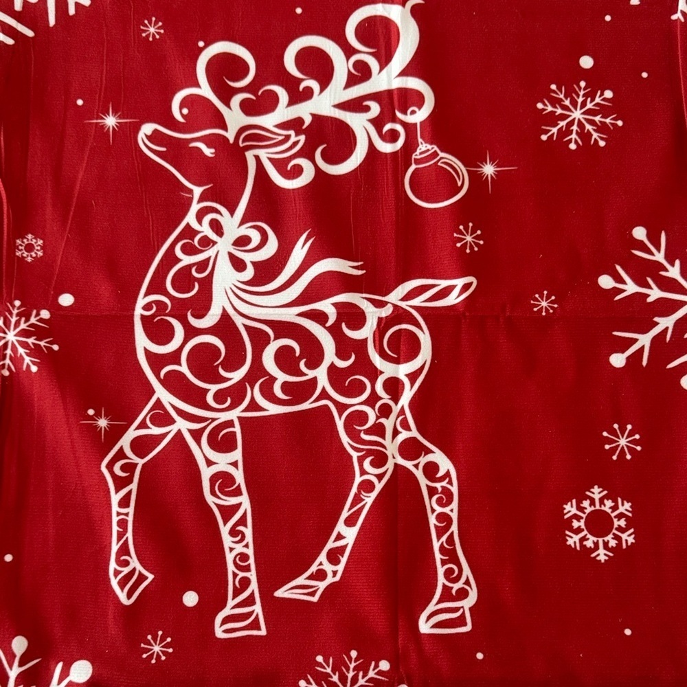 Festive Red and White Christmas Pillow Covers - Picture 4 of 7
